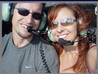 Pat & Janine in a helicopter ride to Mt. Rushmore in the Black Hills of S. Dakota.