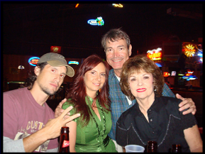 Pat, Janine, Tim, and Nancy: Janine performed at Joyland, late 2008