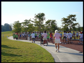 the crowds at the Heart Walk
