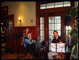 Janine and Pat performing at a private event at the Ritz Golf Club, 2008
