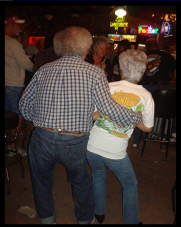 Too Cute!! Dad (Fred) and Rosie at Gatorz, early 2011