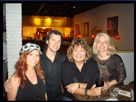Janine, Pat, Anita, & friend, after a gig at Urban Flatts, 2009
