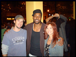 Pat & Janine with singer Damien Horne