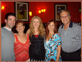 at POLO: Constantine, Suzanne, Mia, Janine, and Ted